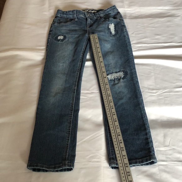 Giles size 10 DKNY boyfriend blue jeans with adjustable waistband - Picture 2 of 12